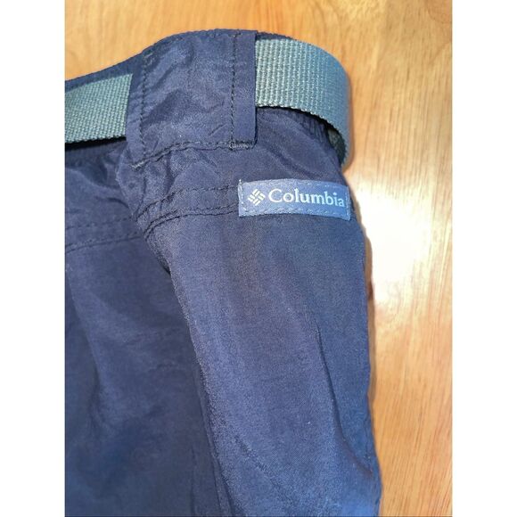 Columbia Womens XL Black Hiking Outdoor Shorts Elastic Waist Belted Nylon - Picture 7 of 9